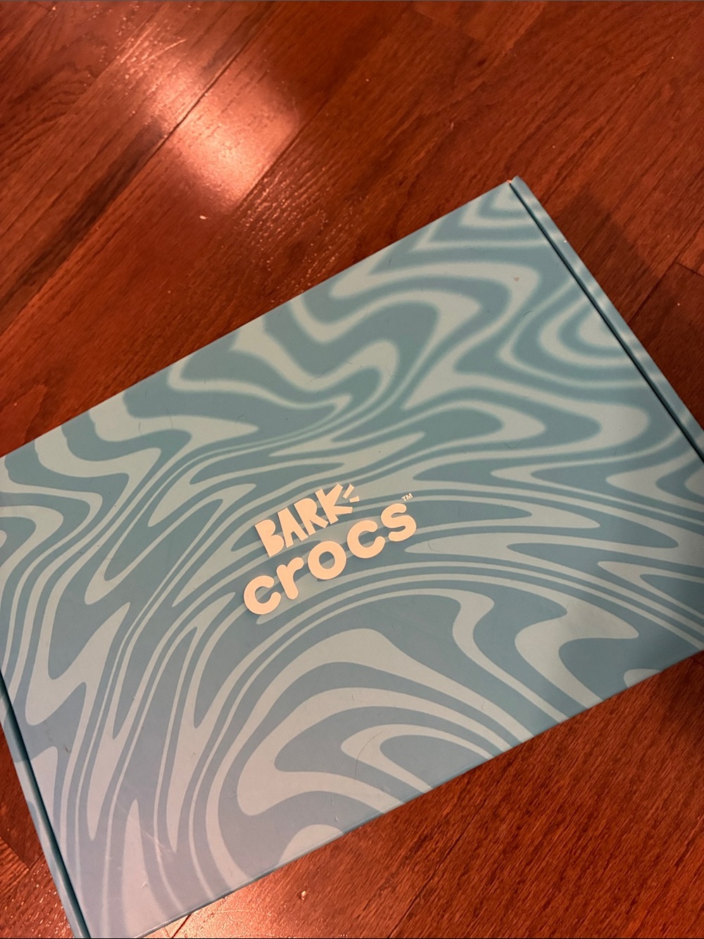 CROCS Light Blue Swirl Branded Box